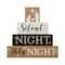 Glitzhome® 12" LED Lighted Nativity Block Word Sign